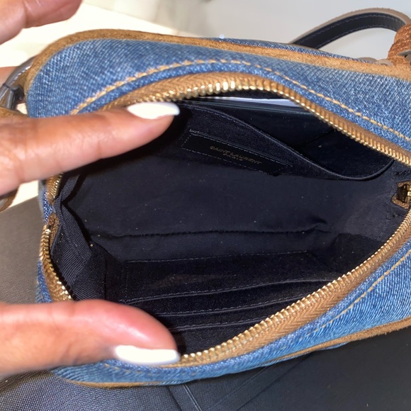 *SOLD*YSL SAINT LAURENT LOU BELTBAG/CROSSBODYDENIM - Picture 6 of 10